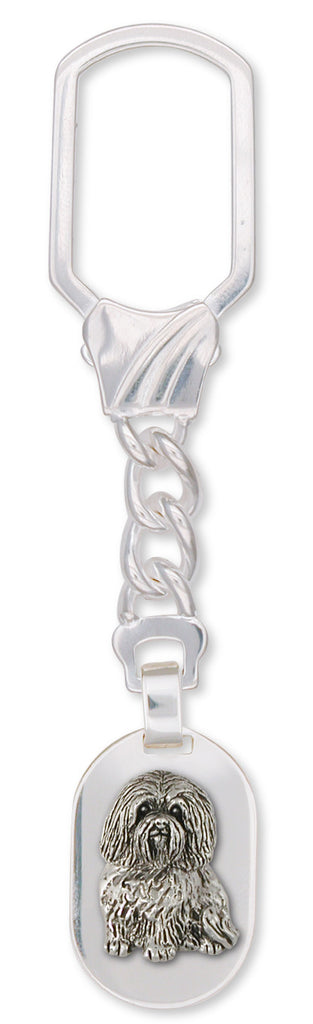 Havanese Key Ring Handmade Sterling Silver Dog Jewelry HV4-KR