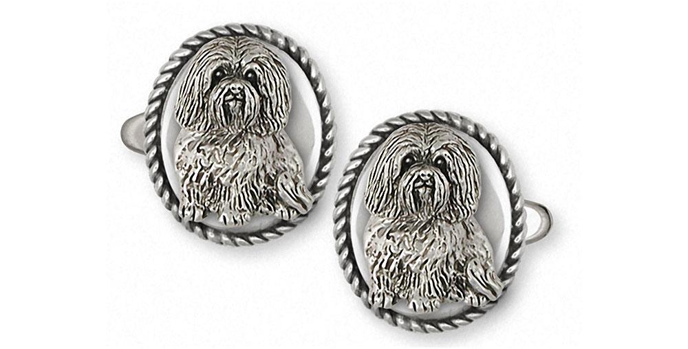 Havanese Charms Havanese Cufflinks Sterling Silver Dog Jewelry Havanese jewelry
