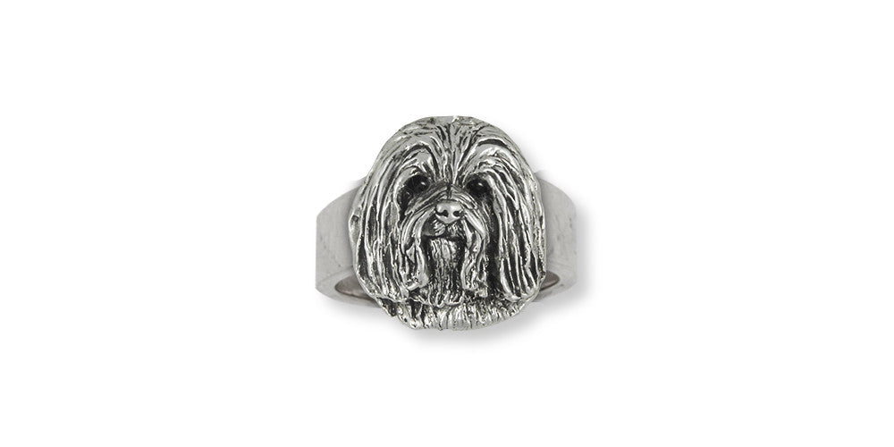 Havanese Charms Havanese Ring Sterling Silver Dog Jewelry Havanese jewelry
