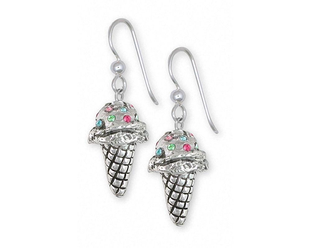 Ice Cream Cone Charms Ice Cream Cone Earrings Sterling Silver Ice Cream Cone Jewelry Ice Cream Cone jewelry