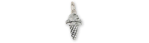 Sterling Silver Ice Cream Cone Pendant Necklace, 18