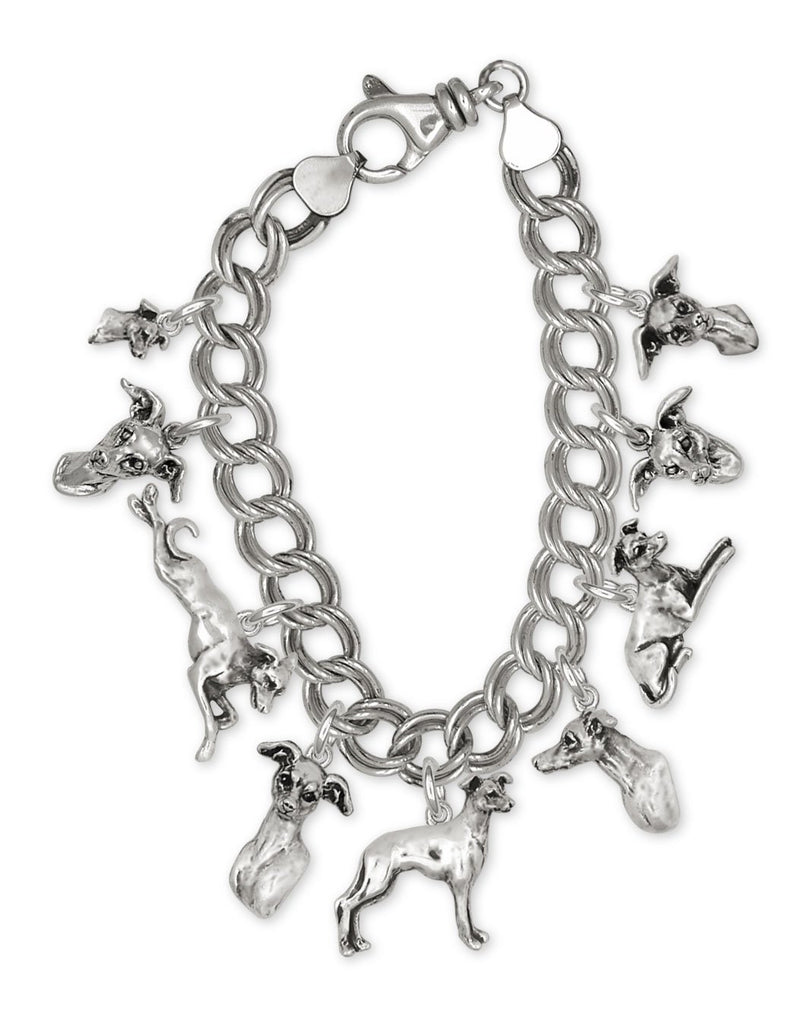 Italian Greyhound Charms Italian Greyhound Bracelet Sterling Silver Ig Jewelry Italian Greyhound jewelry