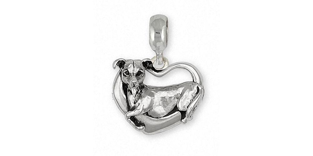 Italian Greyhound Charms Italian Greyhound Charm Slide Sterling Silver Dog Jewelry Italian Greyhound jewelry