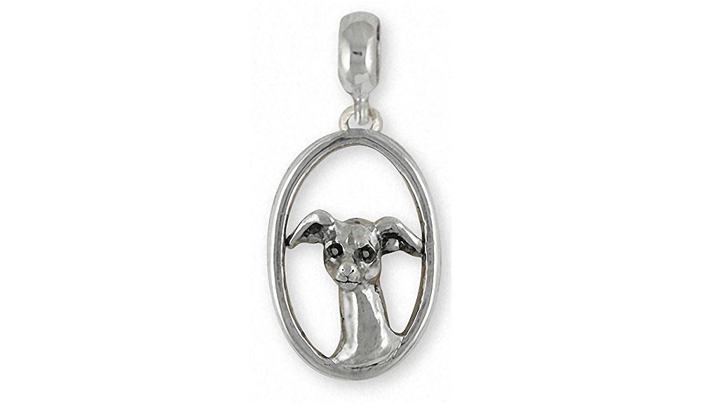 Italian Greyhound Charms Italian Greyhound Charm Slide Sterling Silver Dog Jewelry Italian Greyhound jewelry