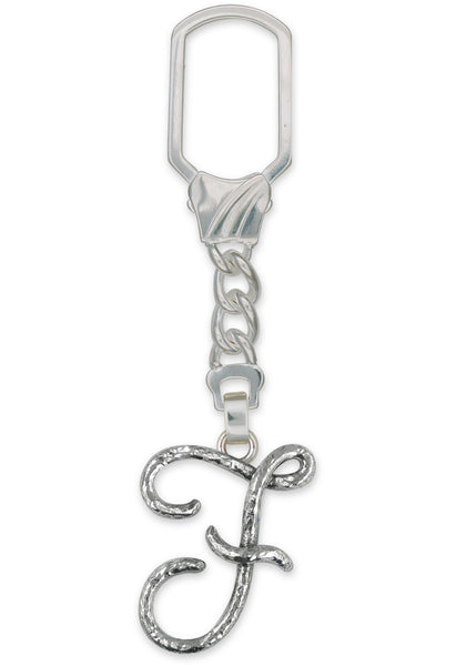 Initial Personalized Initial Key Ring Sterling Silver | Esquivel and ...