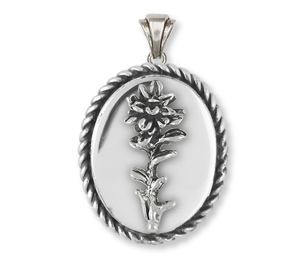 Indian Paintbrush Charms Indian Paintbrush Pendant Sterling Silver Flower Jewelry Indian Paintbrush jewelry