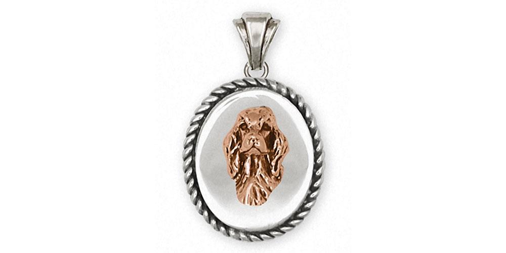 Irish Setter Charms Irish Setter Pendant Rose Gold And Sterling Silver Dog Jewelry Irish Setter jewelry