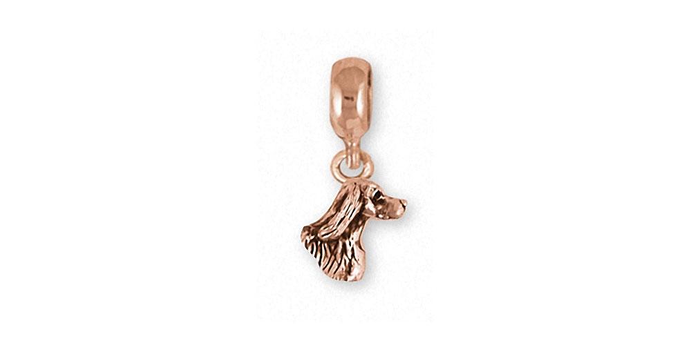 Irish Setter Charms Irish Setter Charm Slide 14k Rose Gold Dog Jewelry Irish Setter jewelry