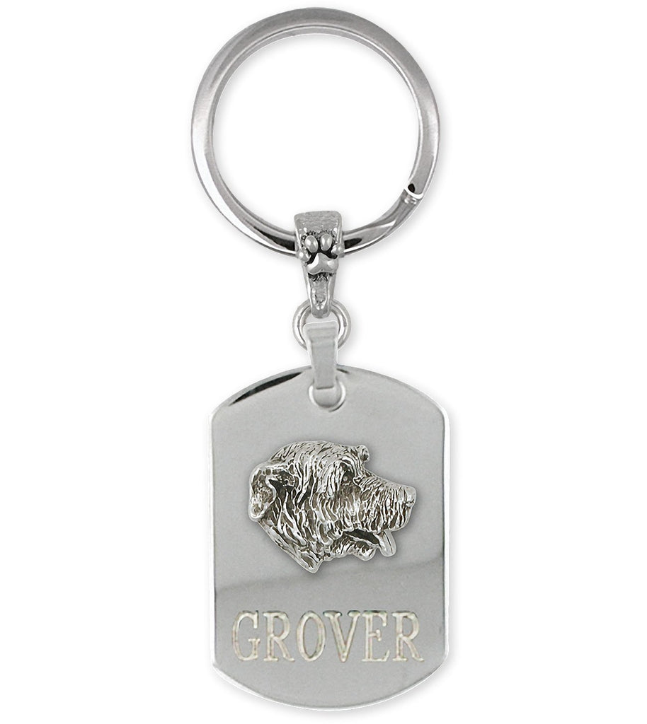 Irish Wolfhound Charms Irish Wolfhound Key Ring Sterling Silver Dog Jewelry Irish Wolfhound jewelry