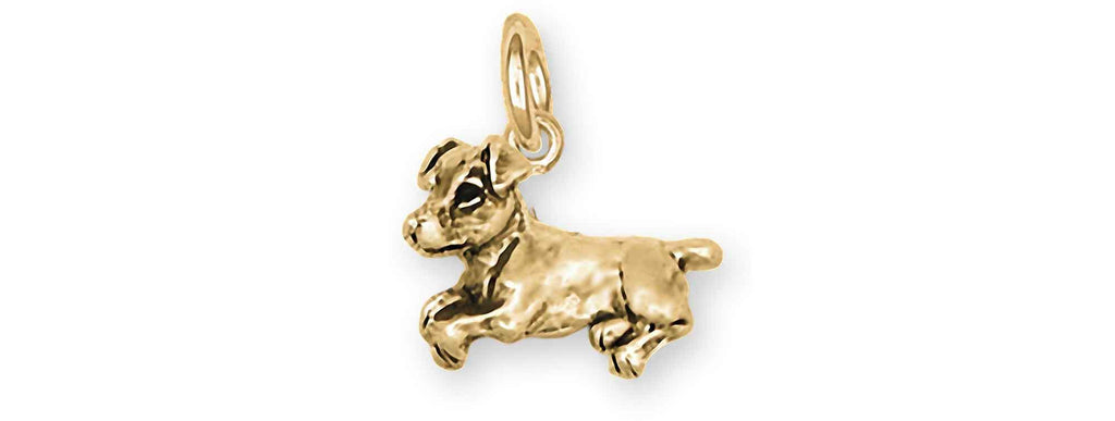 Jack Russell Charms Jack Russell Charm 14k Gold Jack Russell Terrier Jewelry Jack Russell jewelry