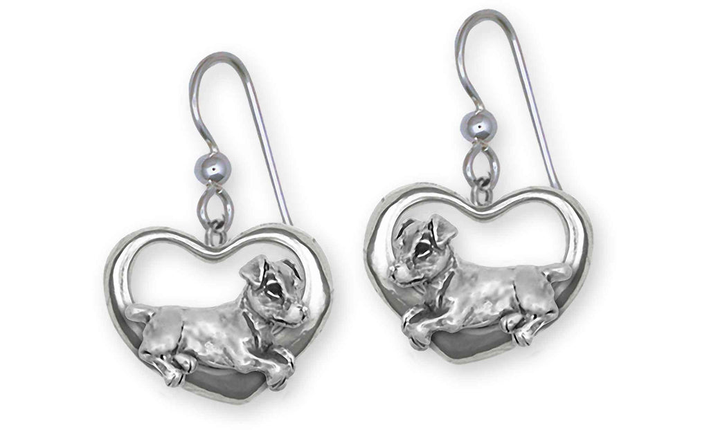 Jack Russell Charms Jack Russell Earrings Sterling Silver Jack Russell Terrier Jewelry Jack Russell jewelry