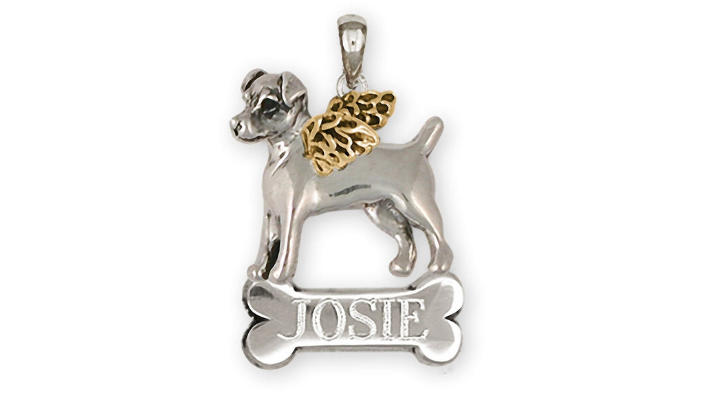 Jack Russell Charms Jack Russell Pendant Silver And 14k Gold Jack Russell Terrier Jewelry Jack Russell jewelry