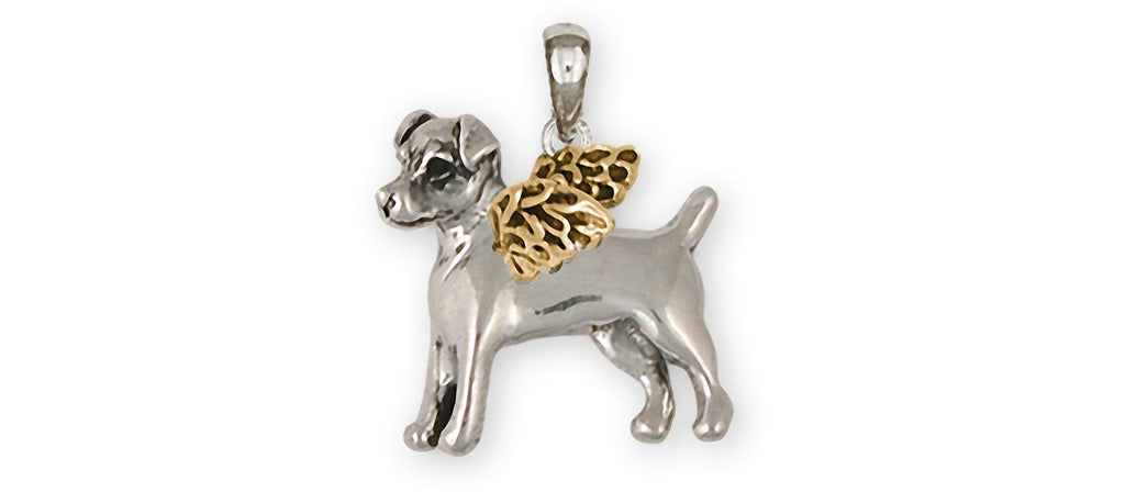 Jack Russell Charms Jack Russell Pendant Silver And 14k Gold Jack Russell Terrier Jewelry Jack Russell jewelry