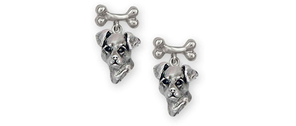 Jack Russell Terrier Charms Jack Russell Terrier Earrings Sterling Silver Jack Russell Terrier Jewelry Jack Russell Terrier jewelry