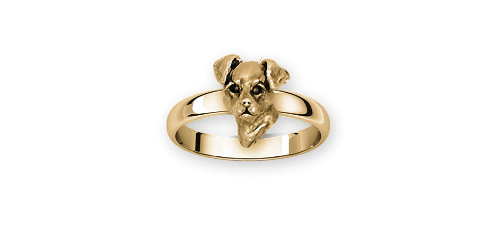 Jack Russell Terrier Charms Jack Russell Terrier Ring 14k Gold Jack Russell Terrier Jewelry Jack Russell Terrier jewelry