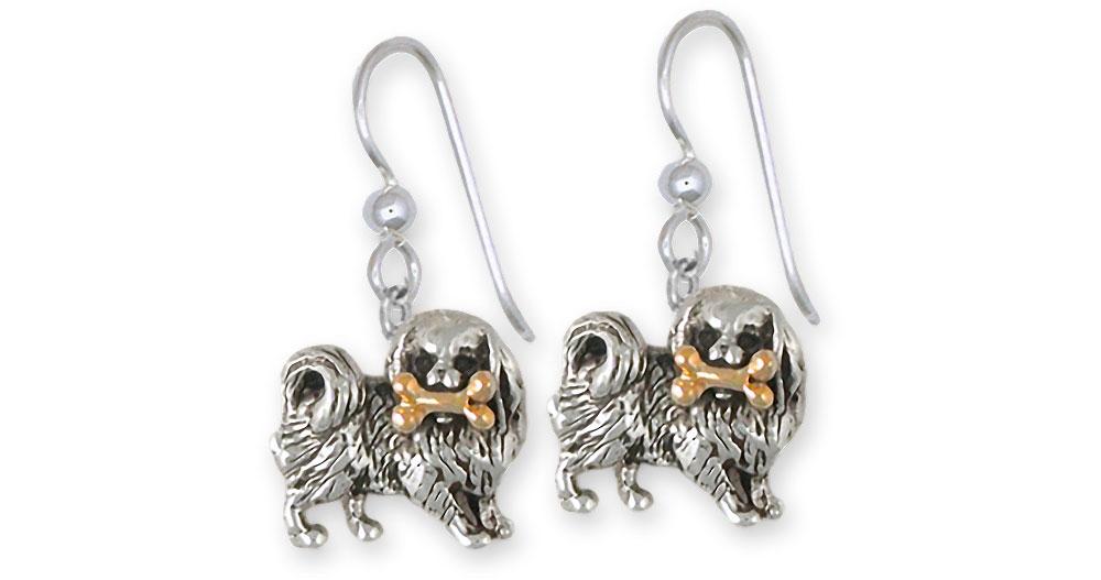 Japanese Chin Charms Japanese Chin Earrings Silver And 14k Gold Chin Jewelry Japanese Chin jewelry