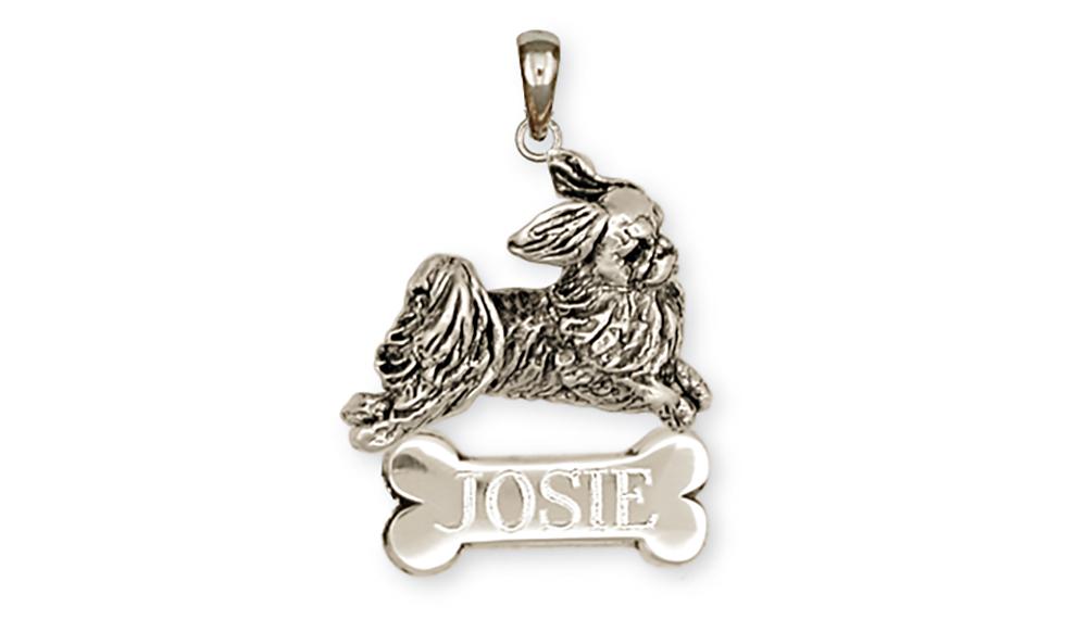 Japanese Chin Charms Japanese Chin Personalized Pendant Sterling Silver Dog Jewelry Japanese Chin jewelry
