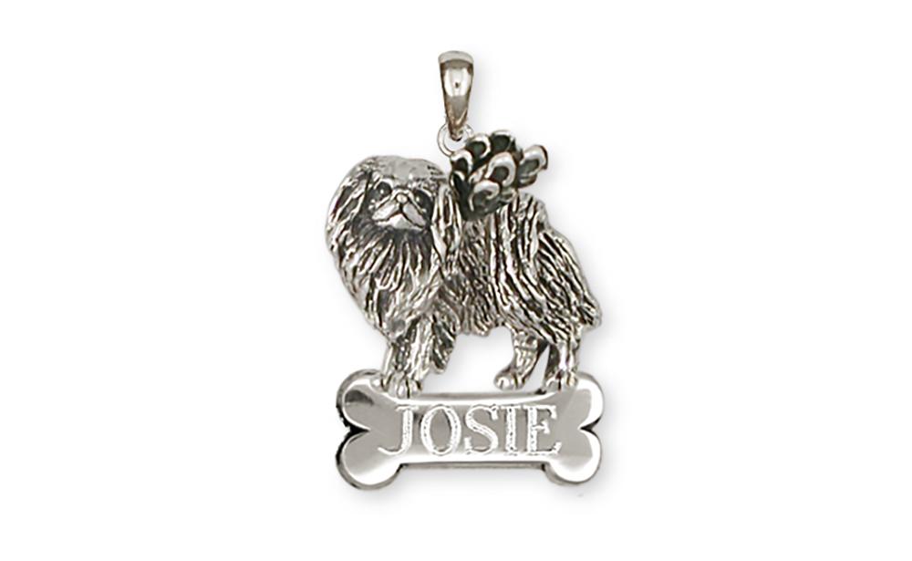 Japanese Chin Angel Charms Japanese Chin Angel Personalized Pendant Sterling Silver Dog Jewelry Japanese Chin Angel jewelry