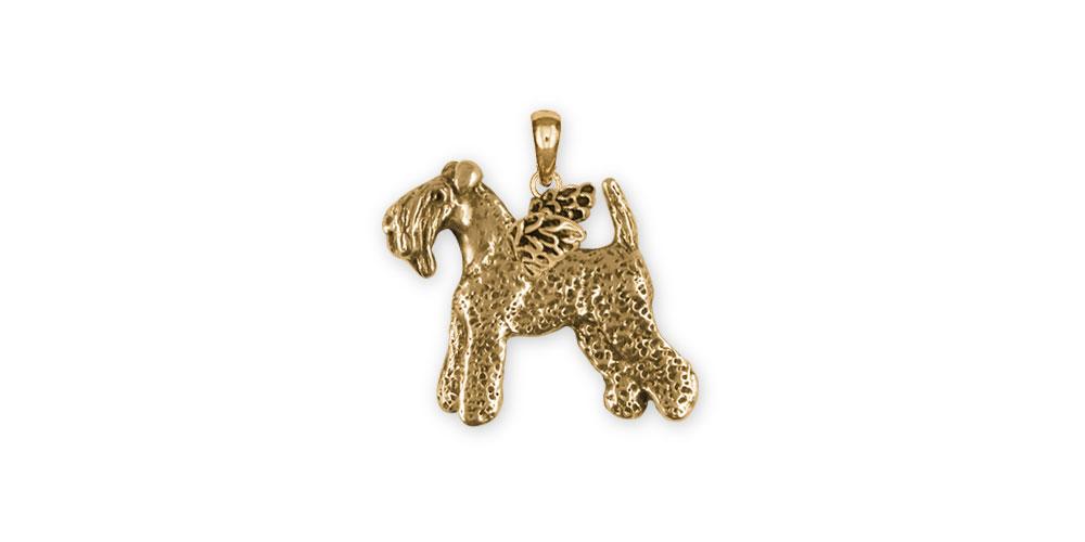 Kerry Blue Terrier Charms Kerry Blue Terrier Pendant Gold Vermeil Kerry Blue Terrier Jewelry Kerry Blue Terrier jewelry