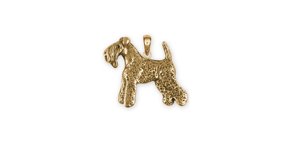 Kerry Blue Terrier Charms Kerry Blue Terrier Pendant Gold Vermeil Kerry Blue Terrier Jewelry Kerry Blue Terrier jewelry