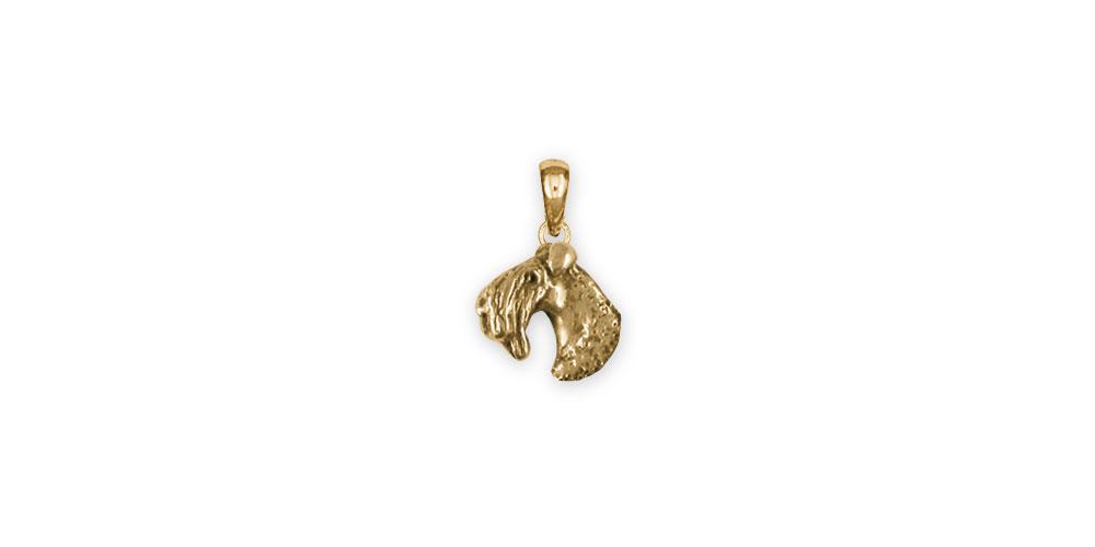 Kerry Blue Terrier Charms Kerry Blue Terrier Pendant Gold Vermeil Kerry Blue Terrier Jewelry Kerry Blue Terrier jewelry