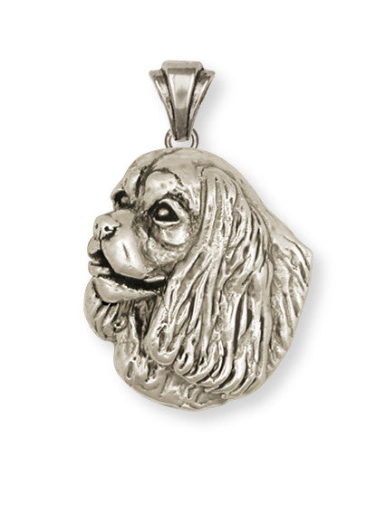 Cavalier King Charles Spaniel Pendant Jewelry Handmade Sterling Silver KC13-P