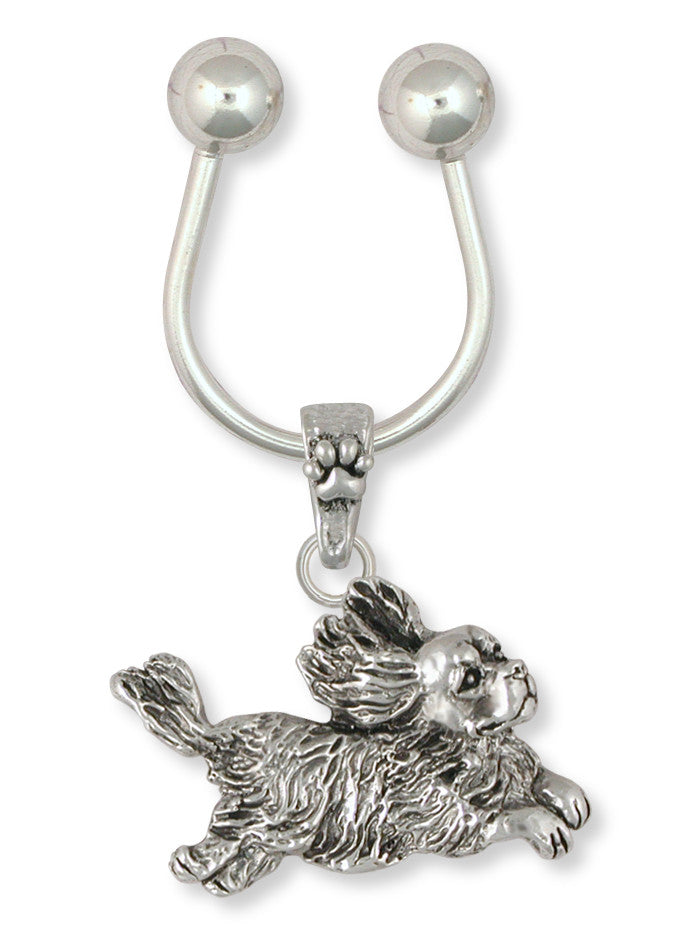 Cavalier King Charles Spaniel Key Ring Jewelry Handmade Sterling Silver KC16-K