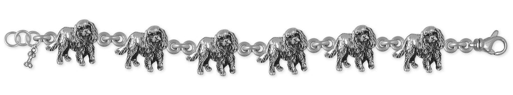 Cavalier King Charles Spaniel Link Bracelet Jewelry Handmade Sterling Silver KC17-BR