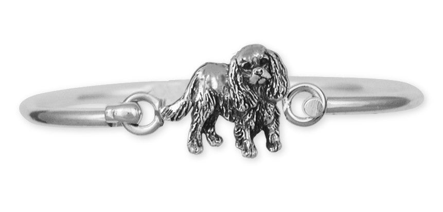 Cavalier King Charles Spaniel Hinge Bracelet Jewelry Handmade Sterling Silver KC17-HB