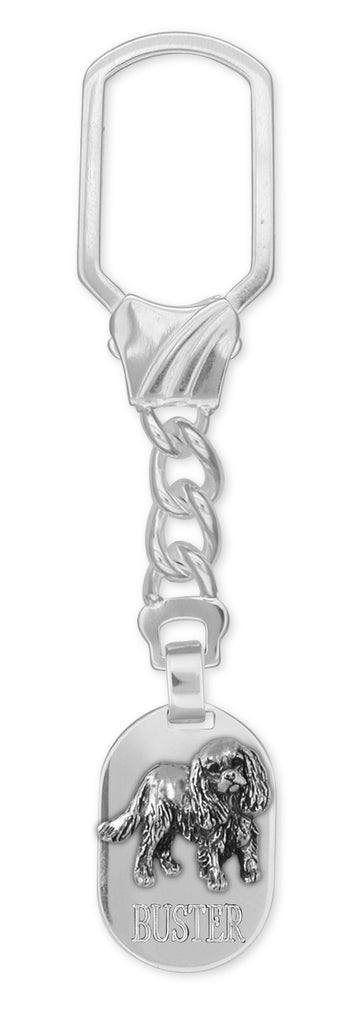Cavalier King Charles Spaniel Key Ring Jewelry Handmade Sterling Silver KC17-KR
