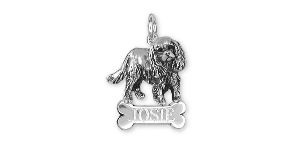 Cavalier King Charles Spaniel Charms Cavalier King Charles Spaniel Personalized Charm Sterling Silver Dog Jewelry cavalier king charles spaniel jewelry