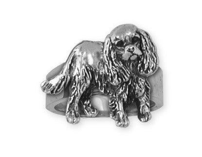 Cavalier King Charles Spaniel Ring Jewelry Handmade Sterling Silver KC17-R