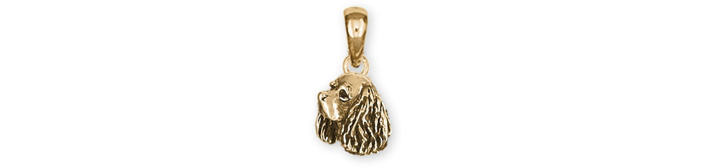 Cavalier King Charles Spaniel Charms Cavalier King Charles Spaniel Pendant 14k Yellow Gold  Jewelry Cavalier King Charles Spaniel jewelry