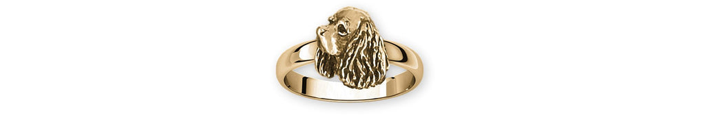 Cavalier King Charles Spaniel Charms Cavalier King Charles Spaniel Ring 14k Yellow Gold  Jewelry Cavalier King Charles Spaniel jewelry