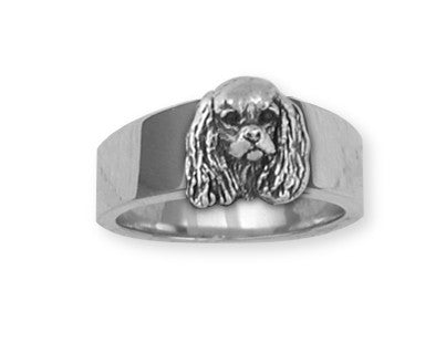 Cavalier King Charles Spaniel Ring Jewelry Handmade Sterling Silver KC20-R