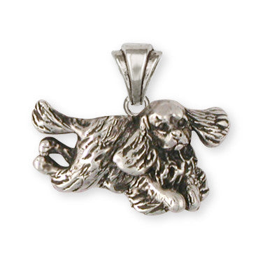 Cavalier King Charles Spaniel Pendant Jewelry Handmade Sterling Silver KC24-P