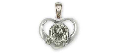 Cavalier King Charles Spaniel Angel Charm Jewelry Handmade top Sterling Silver CV15-AP