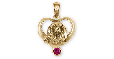 Cavalier King Charles Spaniel Angel Charm high quality Jewelry Handmade Sterling Silver CV15-AP