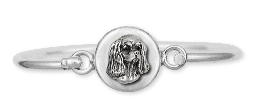 Cavalier King Charles Spaniel Hinge Bracelet Jewelry Handmade Sterling Silver KC5-HB