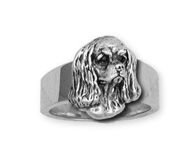 Cavalier King Charles Spaniel Ring Jewelry Handmade Sterling Silver KC5-R