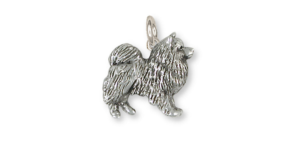 Keeshond Charms Keeshond Charm Sterling Silver Dog Jewelry Keeshond jewelry