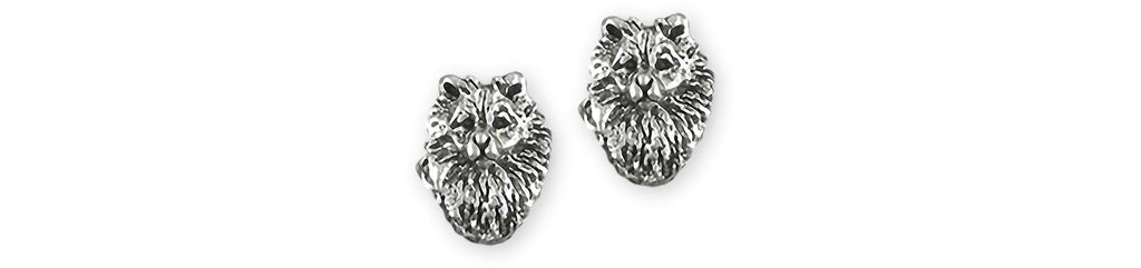 Keeshond Charms Keeshond Earrings Sterling Silver Keeshond Jewelry Keeshond jewelry