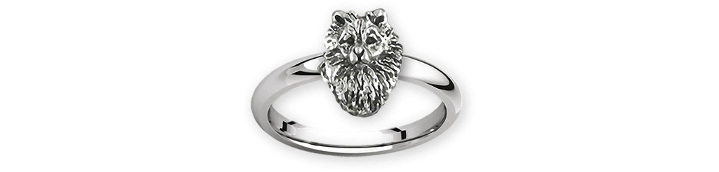 Keeshond Charms Keeshond Ring Sterling Silver Keeshond Jewelry Keeshond jewelry