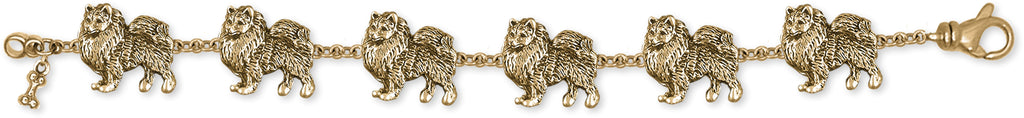 Keeshond Charms Keeshond Bracelet 14k Gold Keeshond Jewelry Keeshond jewelry
