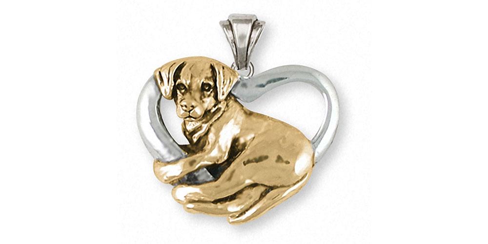 Labrador Retriever Charms Labrador Retriever Pendant Silver And Gold Dog Jewelry Labrador Retriever jewelry