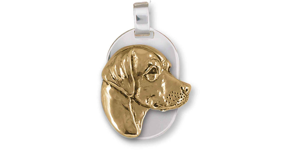 Labrador Retriever Charms Labrador Retriever Pendant Silver And 14k Gold Labrador Jewelry Labrador Retriever jewelry