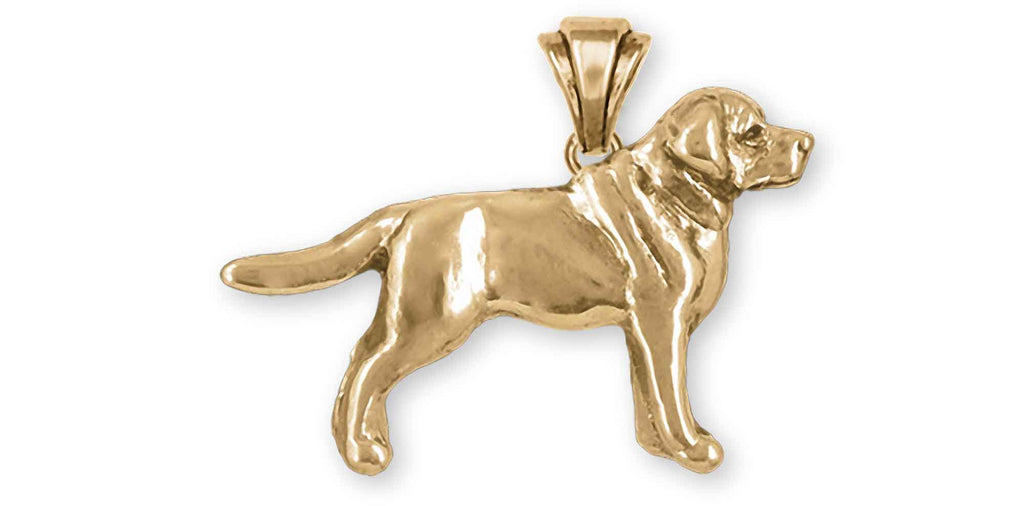 Labrador Retriever Charms Labrador Retriever Pendant 14k Yellow Gold Labrador Retriever Jewelry Labrador Retriever jewelry