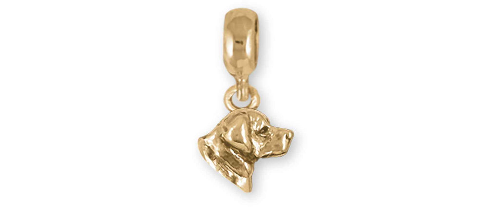 Labrador Retriever Charms Labrador Retriever Charm Slide 14k Yellow Gold Labrador Retriever Jewelry Labrador Retriever jewelry