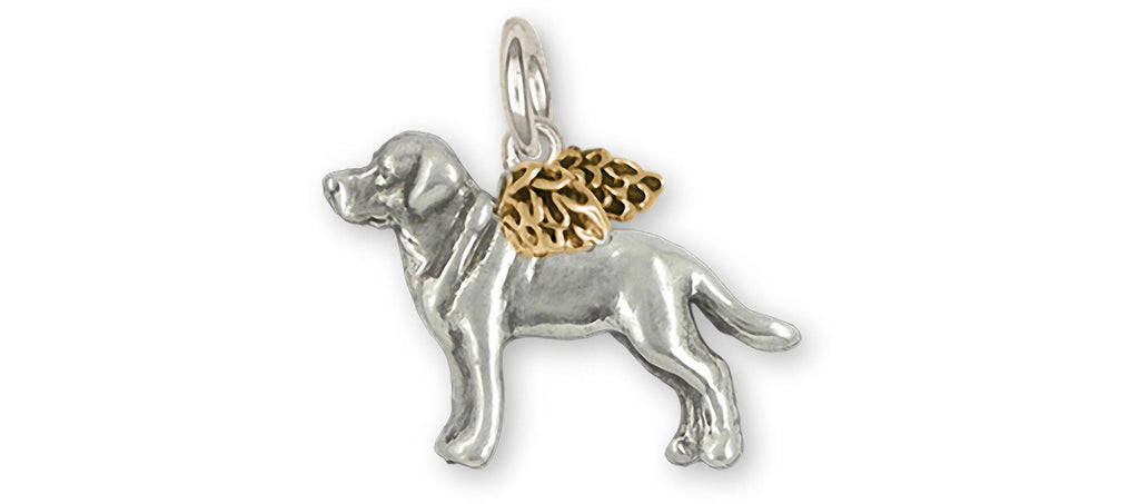 Labrador Retriever Charms Labrador Retriever Charm Silver And 14k Gold Labrador Retriever Jewelry Labrador Retriever jewelry