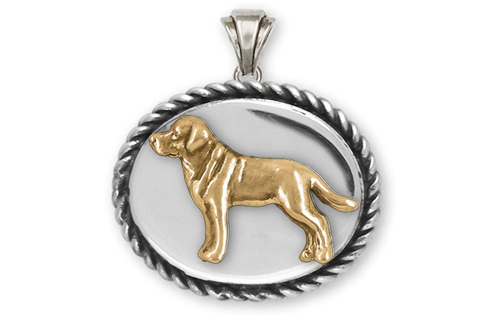 Labrador Retriever Charms Labrador Retriever Pendant Silver And 14k Gold Labrador Retriever Jewelry Labrador Retriever jewelry